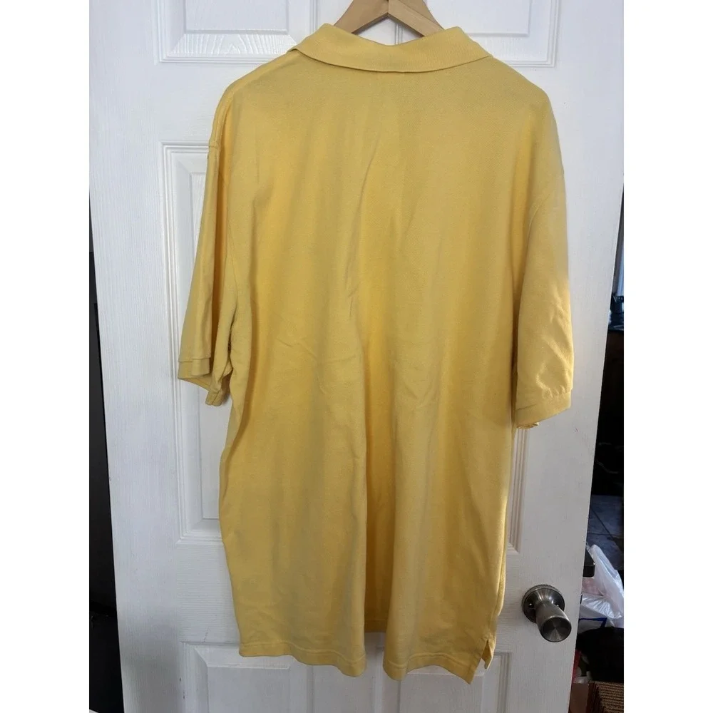 Brooks Brothers Polo Shirt Mens 2XL Yellow Golf Summer Casual Logo - Picture 4 of 8